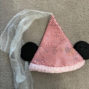Disney Pink Sequin Kids Costume Hat with Black Ears